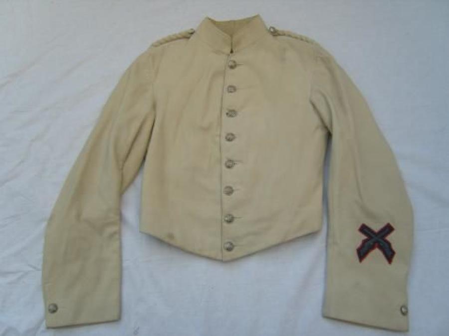 VICTORIAN OFFICERS CREAM SHELL JACKET TO THE HONOURABLE ARTILLERY COMPANY