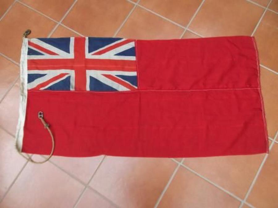 WW2 Royal Navy Red Ensign Ships Flag Dated 1944