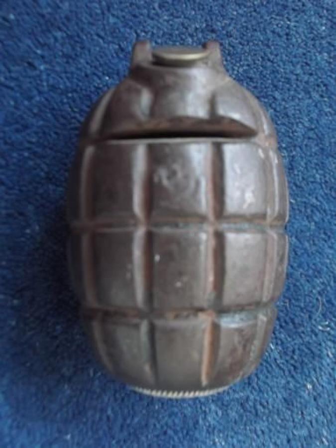 WW1 Trench Art Grenade Money Box