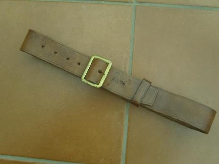 WW1 British '03 Pattern Leather Belt dated 1913