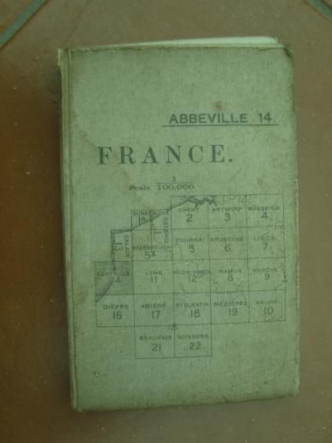 WW1 British Army 1915 Dated Map of Abbeville, France