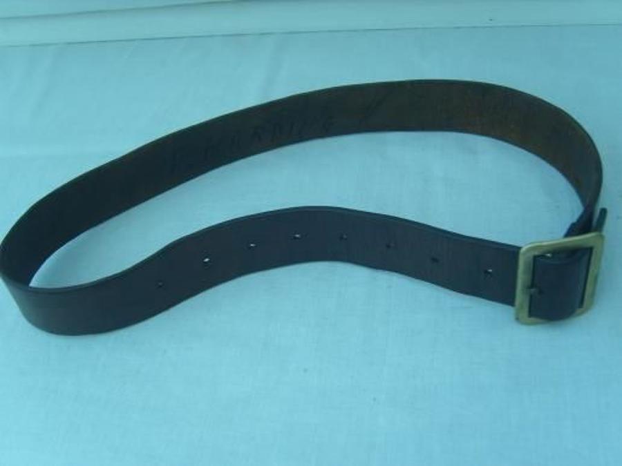 1903 pattern British Army Leather Belt.