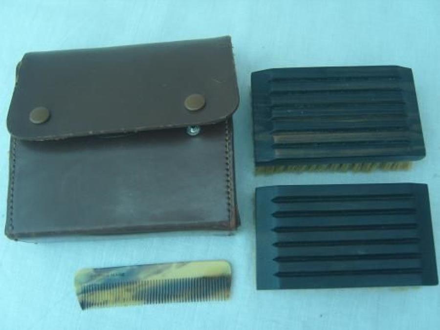 WW1 British Army Officers Brushes & Comb unused.