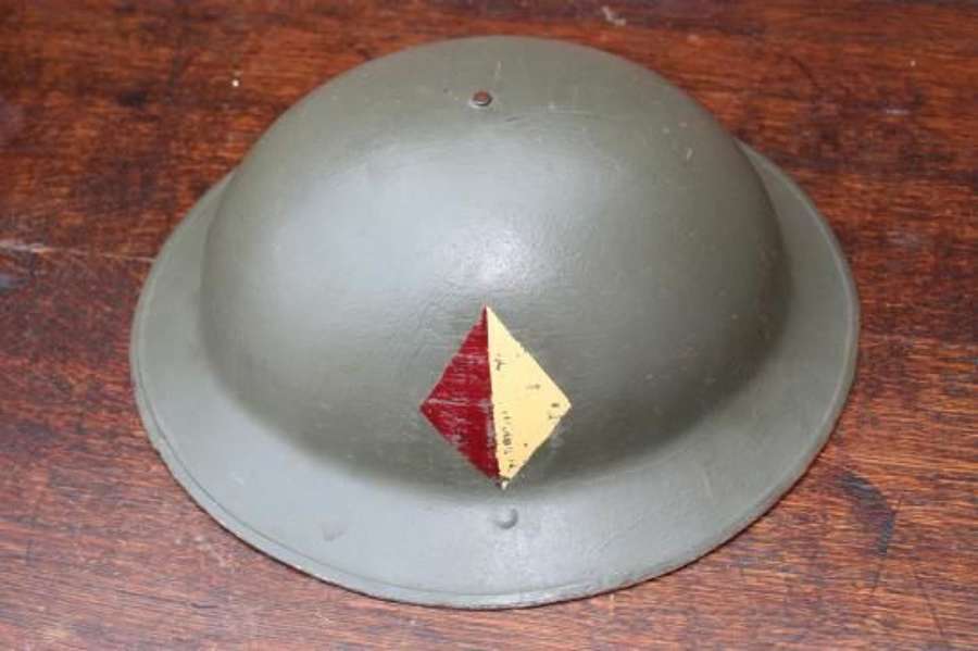 WW1 British Brodie Steel Helmet. Middlesex Regiment