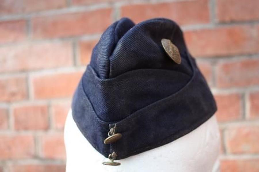 Kitchener Blue 1915 Dated Cotton Side Cap.