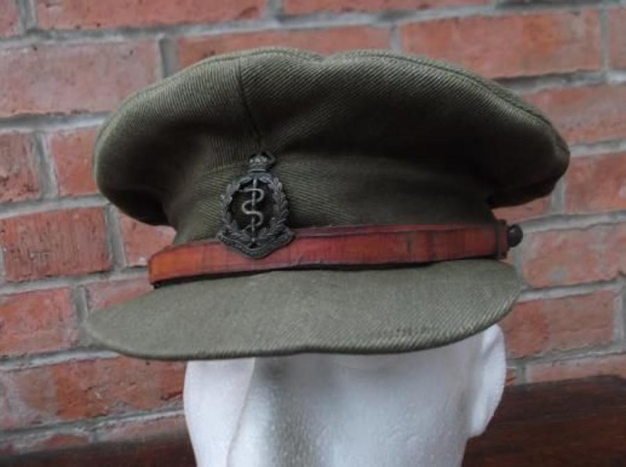 WW1 CASUALTY BRITISH OFFICERS FLOPPY STYLE KHAKI TRENCH CAP