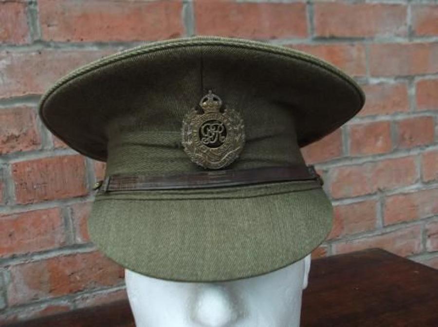BRITISH WW1 OTHER RANKS KHAKI SERVICE DRESS CAP