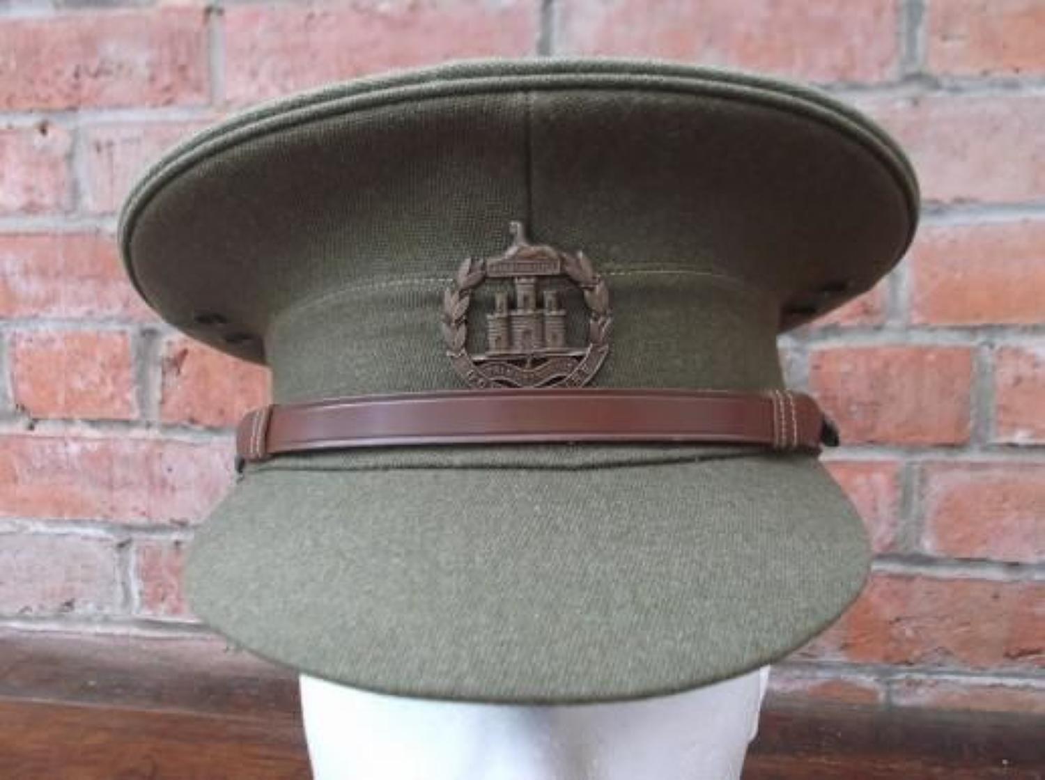 WW1 DORSET REGIMENT OFFICERS KHAKI SERVICE DRESS CAP