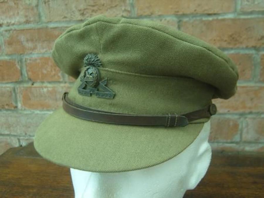 WW1 BRITISH OFFICERS FLOPPY STYLE KHAKI TRENCH CAP
