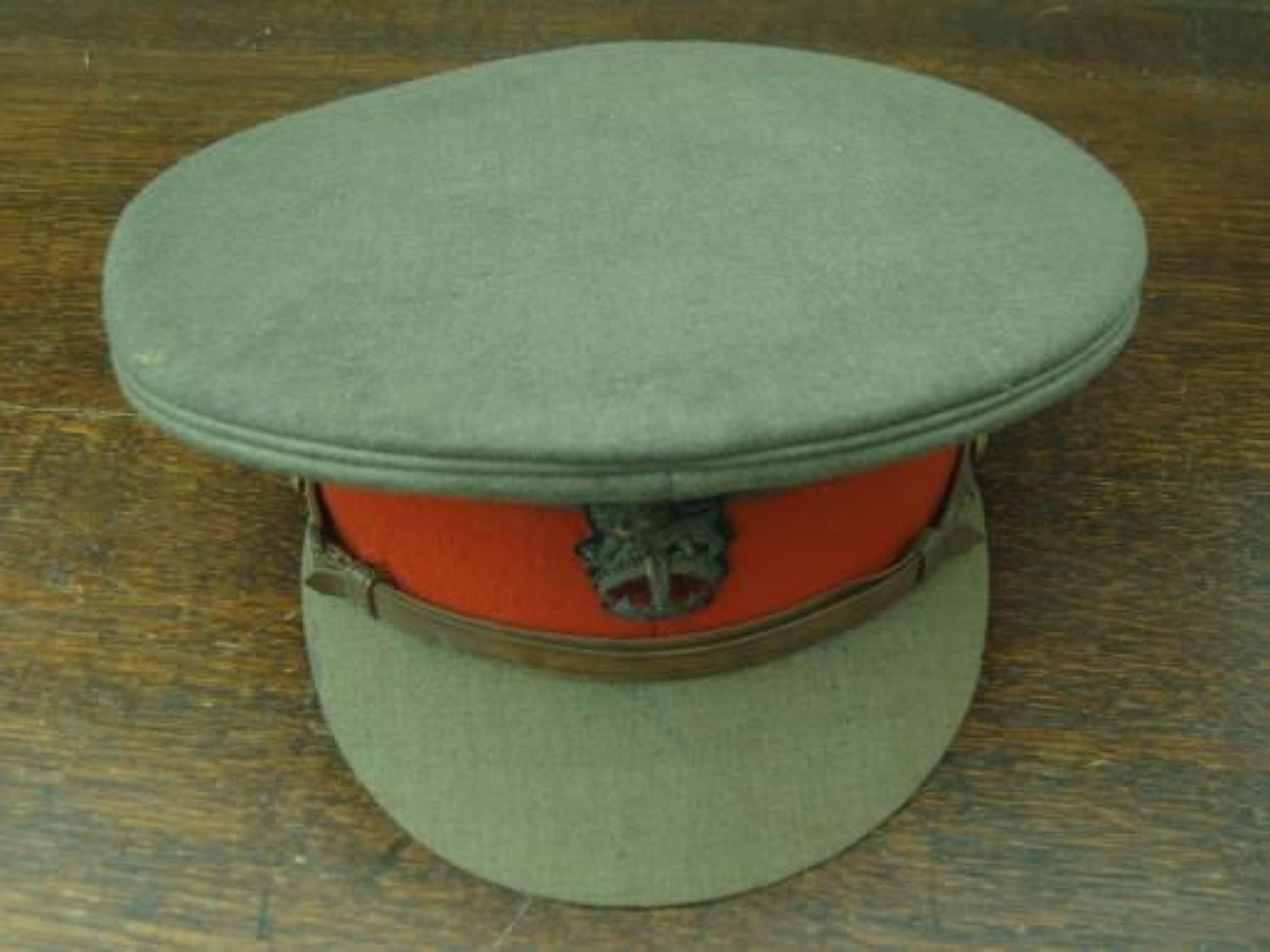 WW1 BRITISH ARMY STAFF OFFICERS SERVICE DRESS CAP