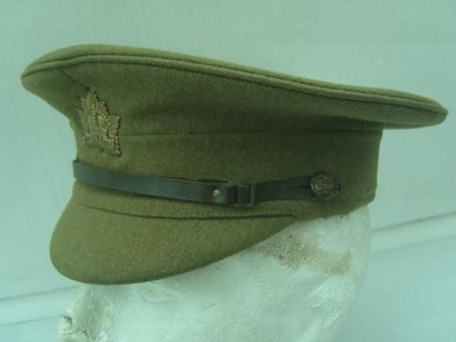 CANADIAN WW1 1905 PATTERN OTHER RANKS SERVICE DRESS CAP