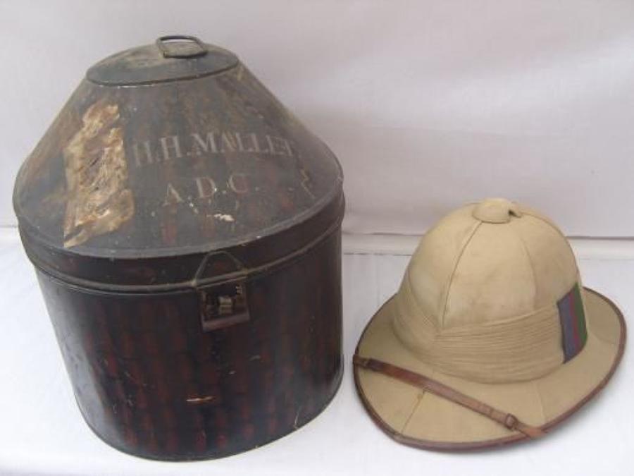British Officers Post WW1 Pith Sun Helmet