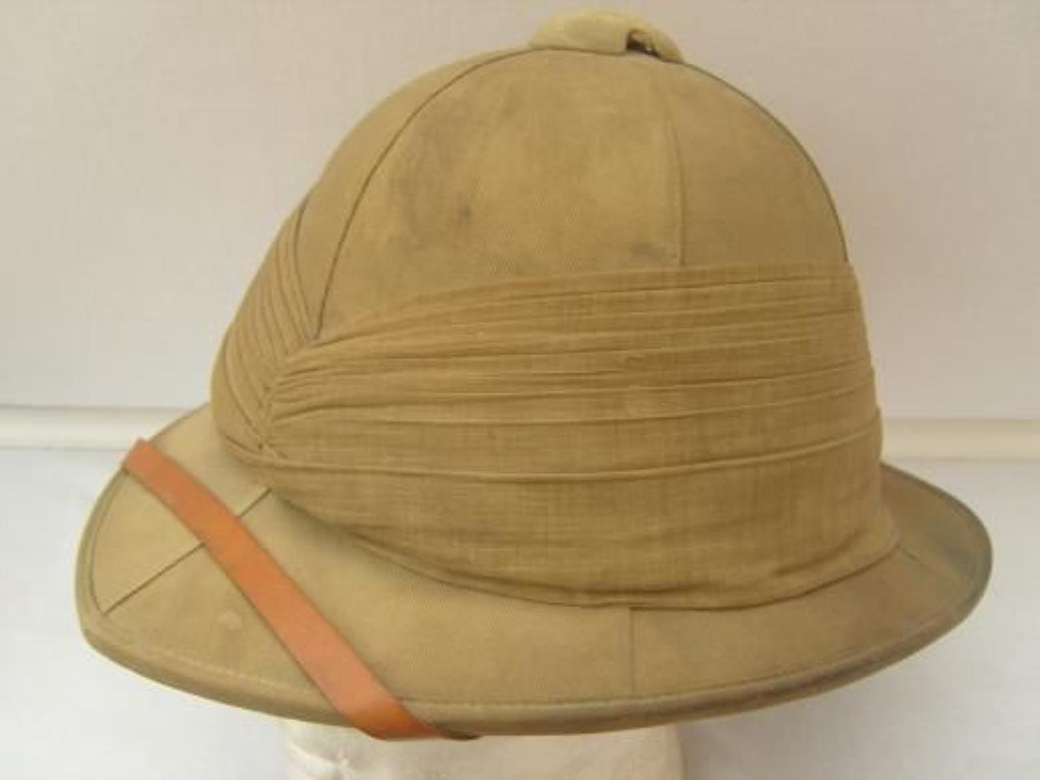 WW1 British Khaki Drill Pith Helmet