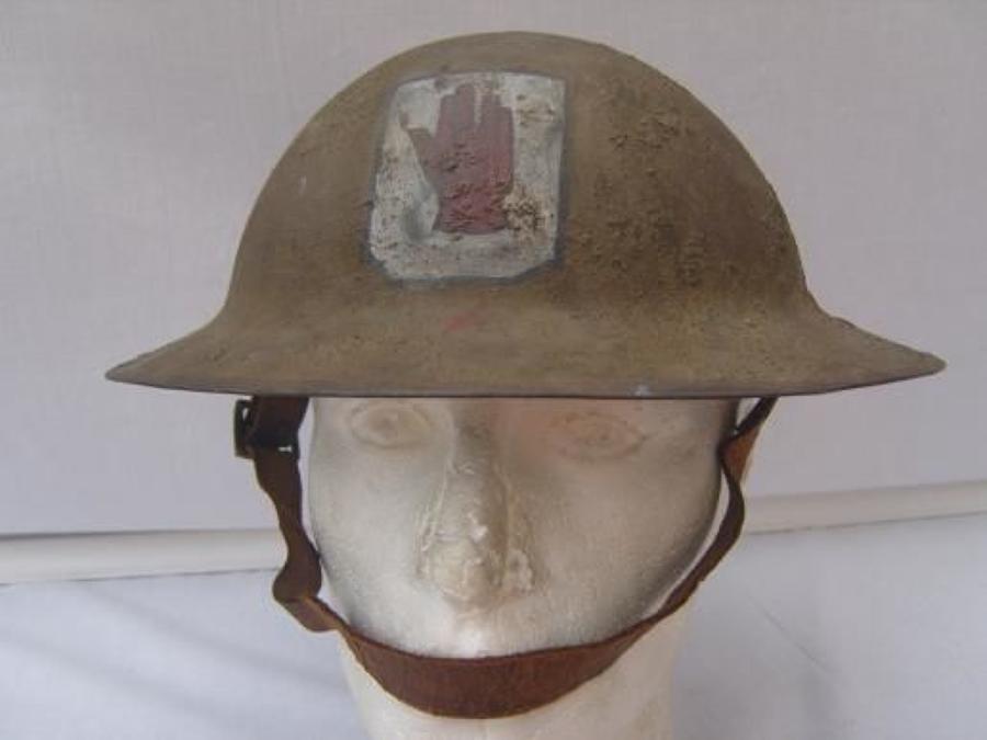 WW1 British Brodie Steel Helmet. 36th ULSTER DIVISION