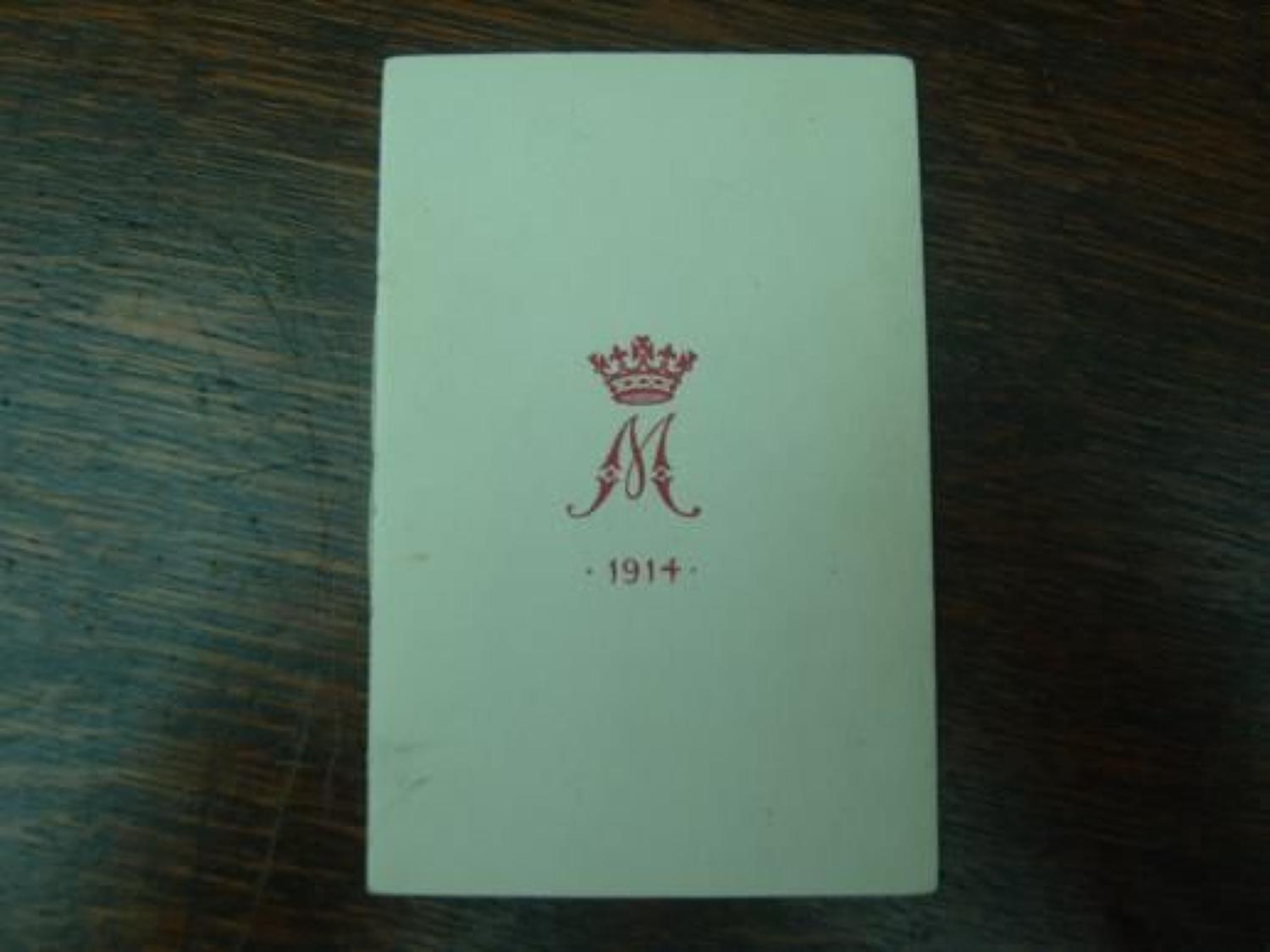 Original 1914 Princess Mary Gift Christmas card