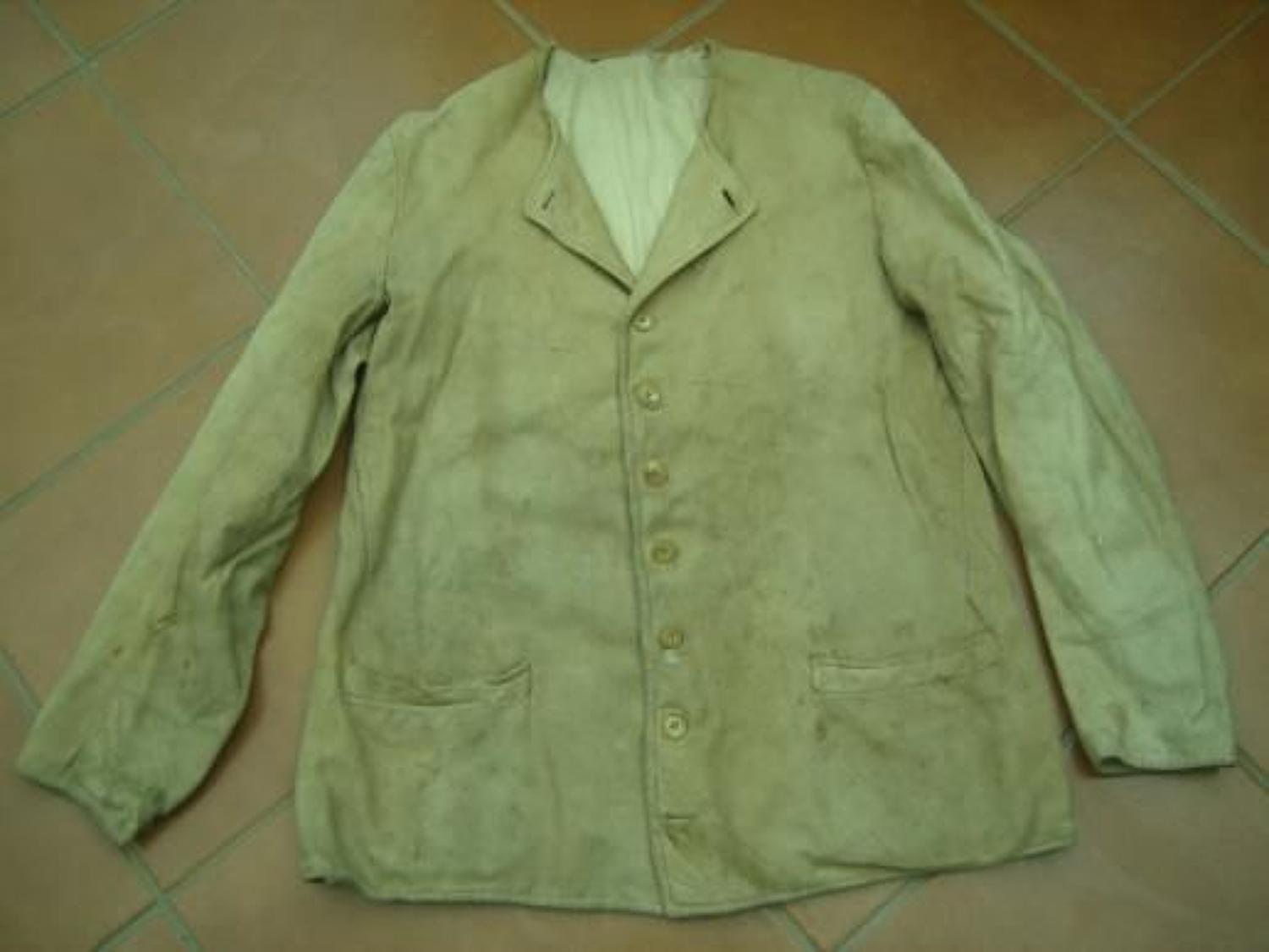 WW1 Rare Private Purchase Officers Chamois leather under jacket