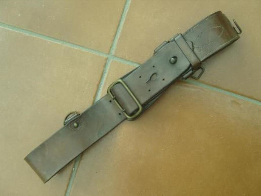 1916 DATED BRITISH OFFICERS SAM BROWNE BELT