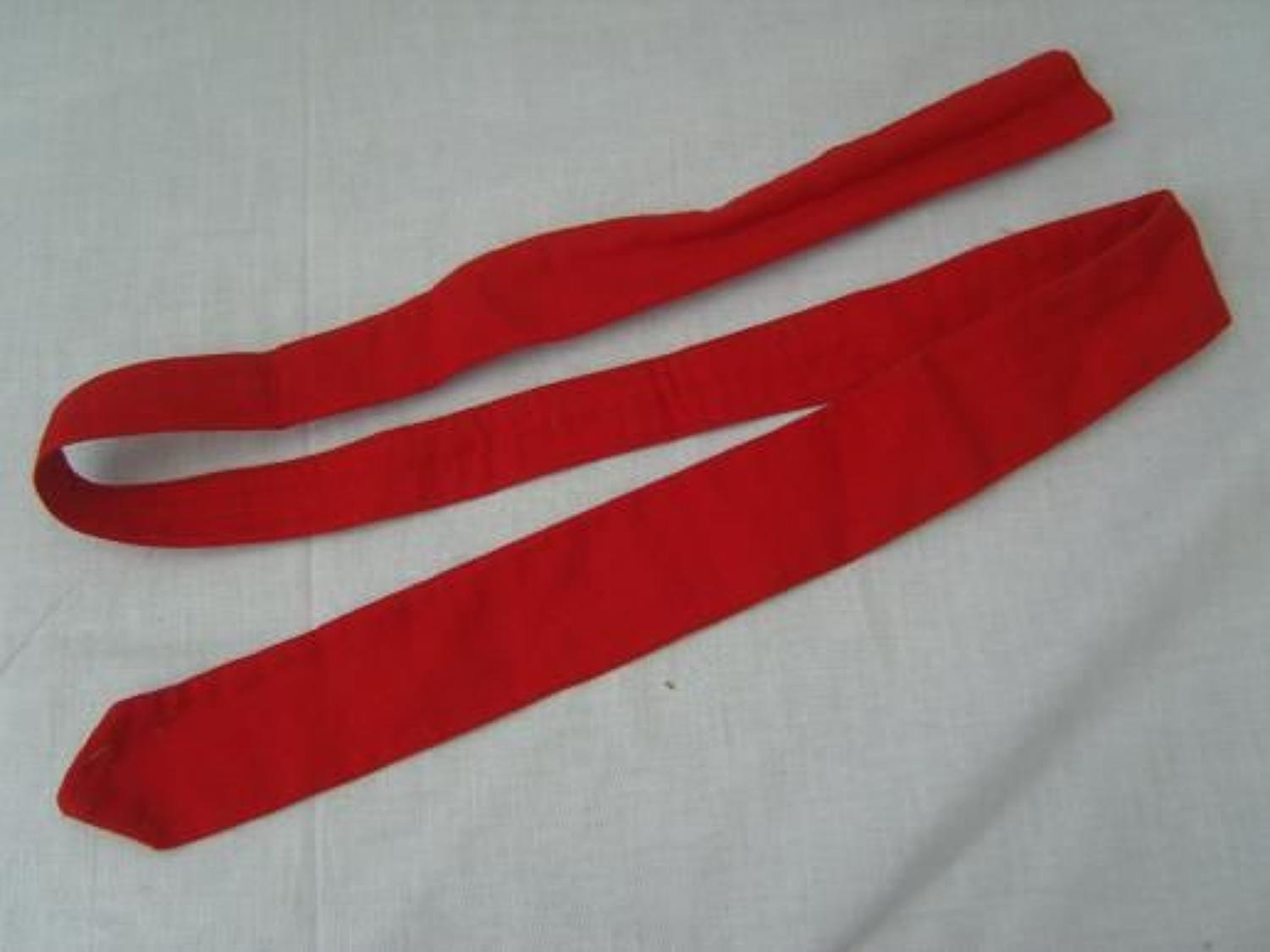 RED TIE AS WORN BY THOSE ISSUED HOSPITAL BLUES