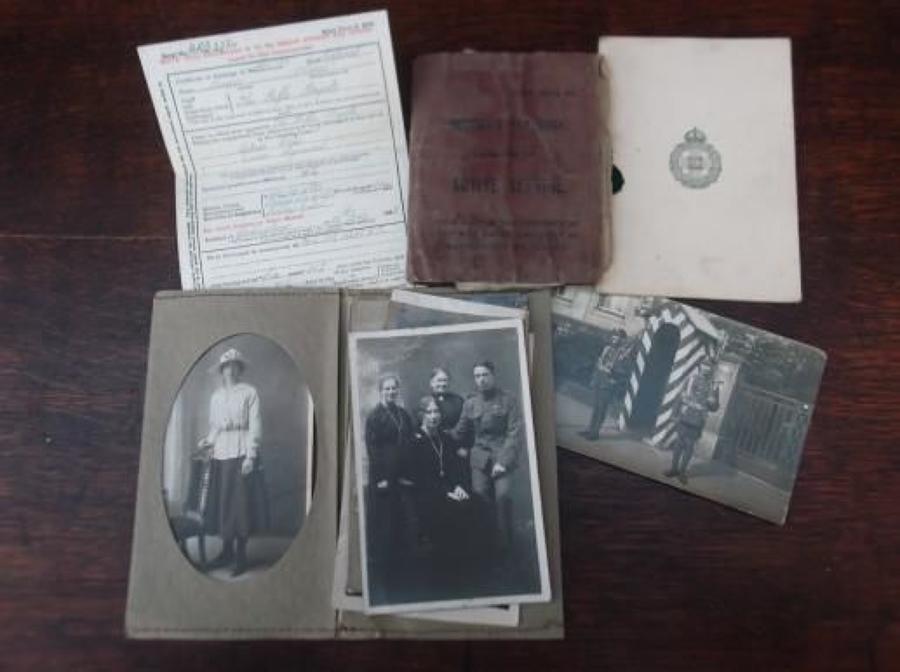WW1 British Army Pay Book: Thomas Hames , Rifle Brigade.