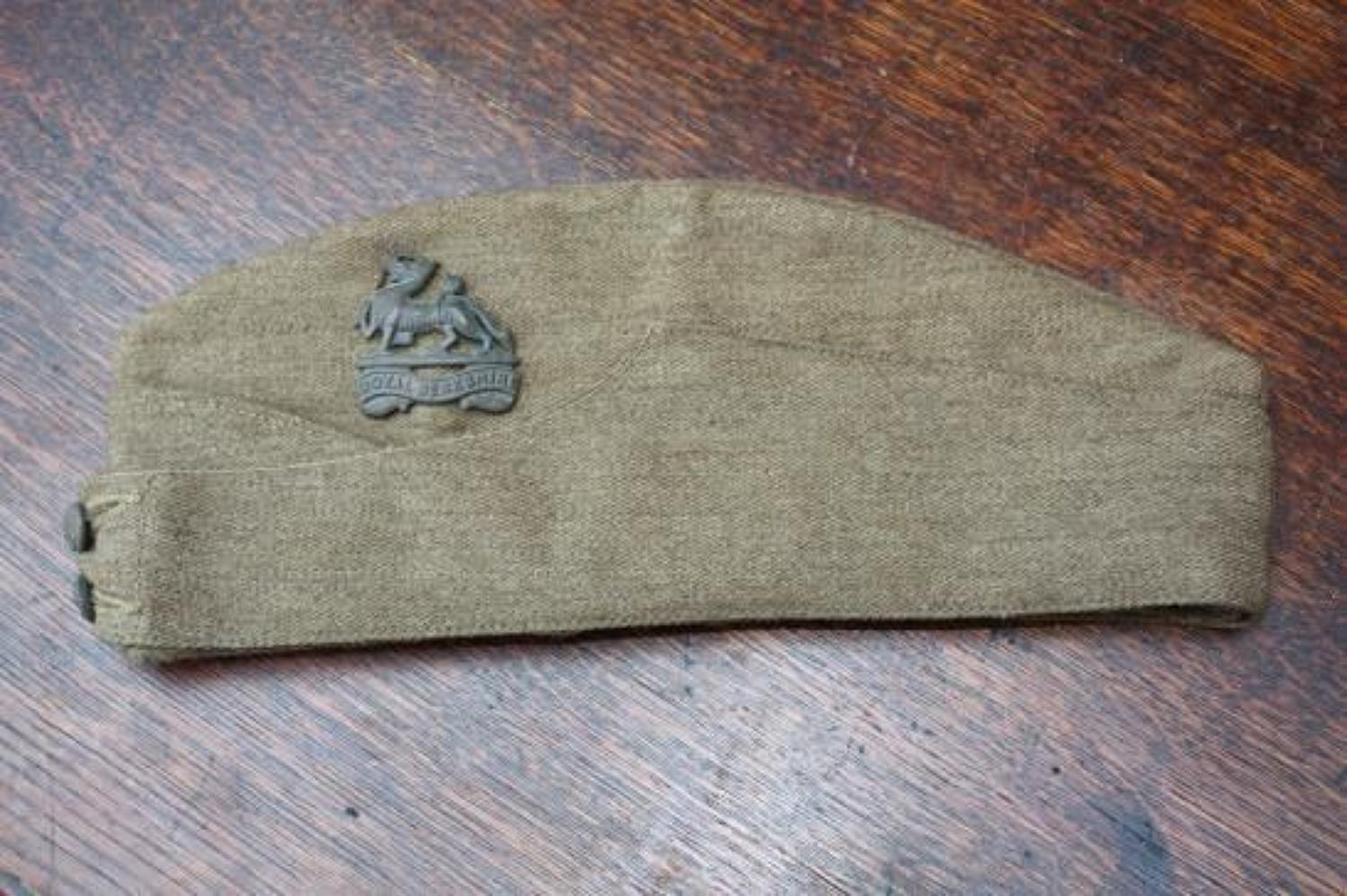 1939 Dated British Army Khaki Side Cap