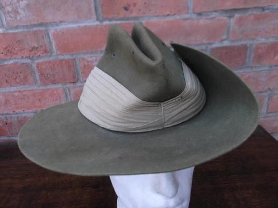 Good WW2 Australian made 1944 dated Slouch Hat