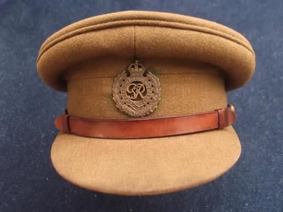 British Army WW2 Royal Engineers Officers Service Dress Cap