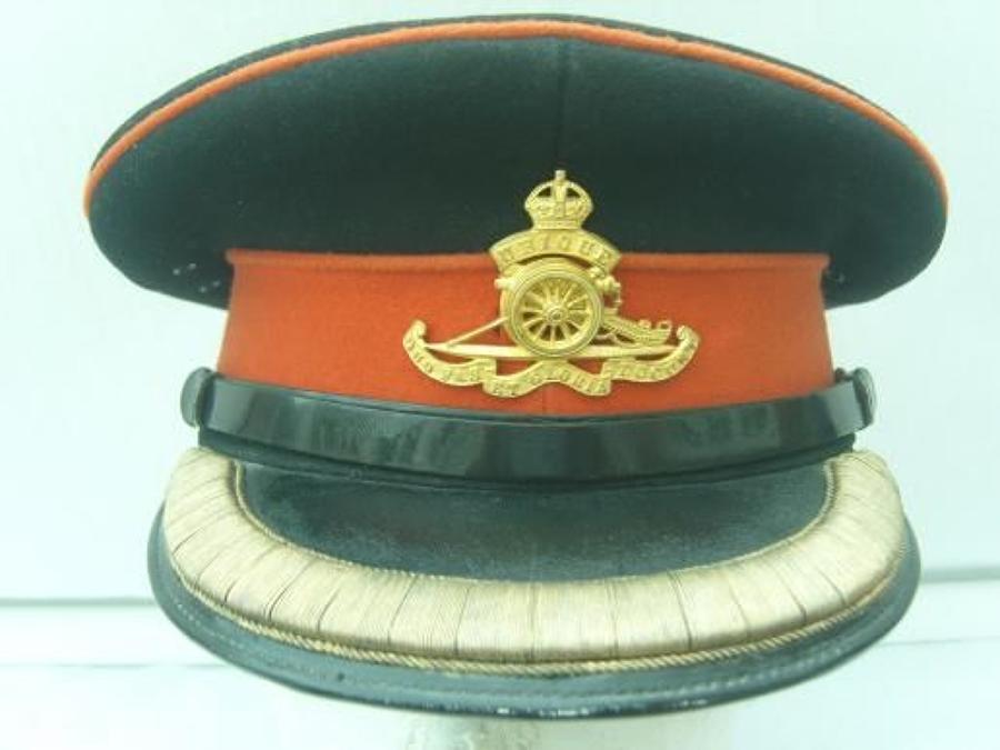 BRITISH ARMY ROYAL ARTILLERY OFFICERS DRESS CAP