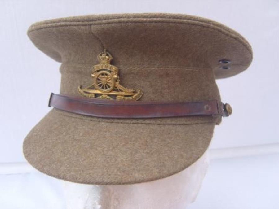 BRITISH KHAKI SERVICE DRESS CAP:1922 PATTERN