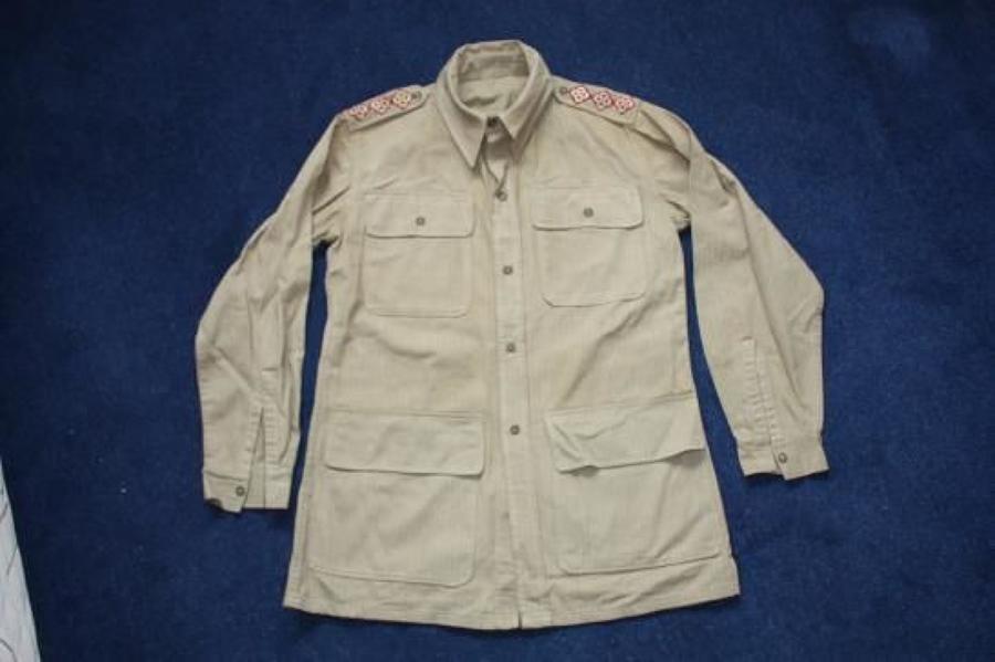 WW2 British Army Officers Bush Jacket.