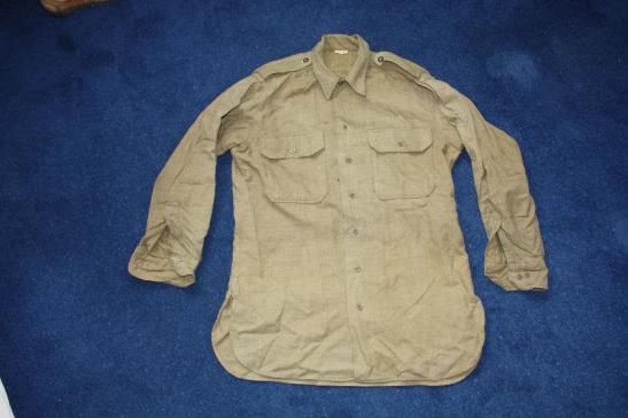 WWII US Made British Army Officers Shirt