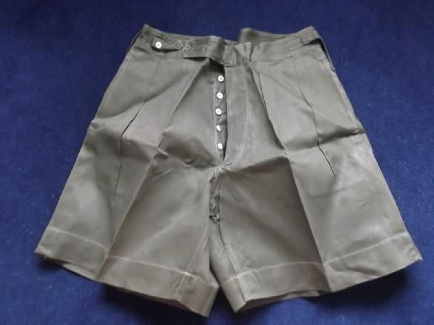 WW2 British Officers Jungle Green  Shorts