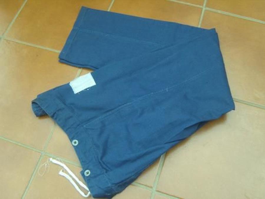 WW2 HOSPITAL BLUE TROUSERS dated 1941