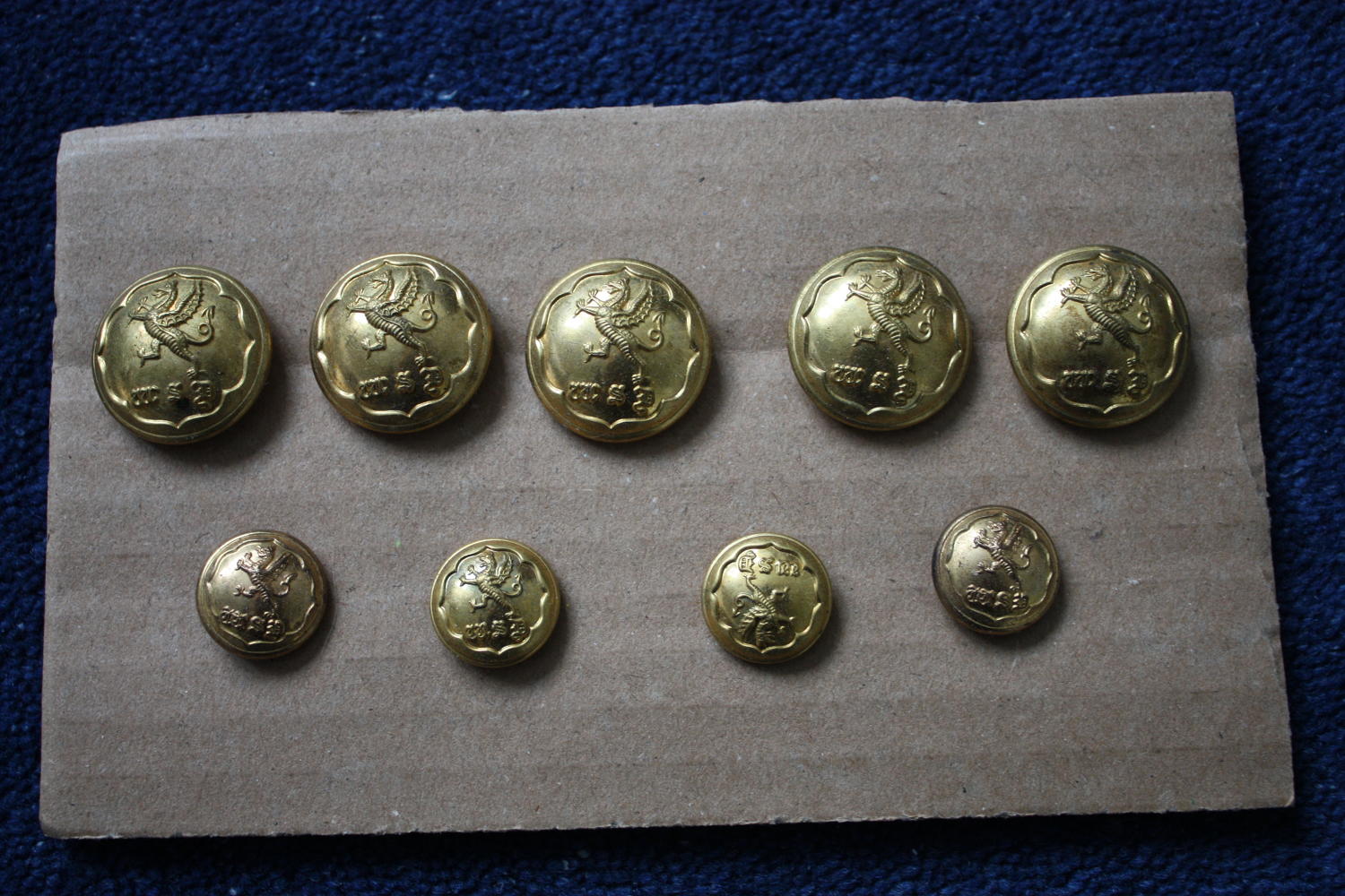 WW1 OFFICERS WEST SOMERSET YEOMANRY BUTTONS