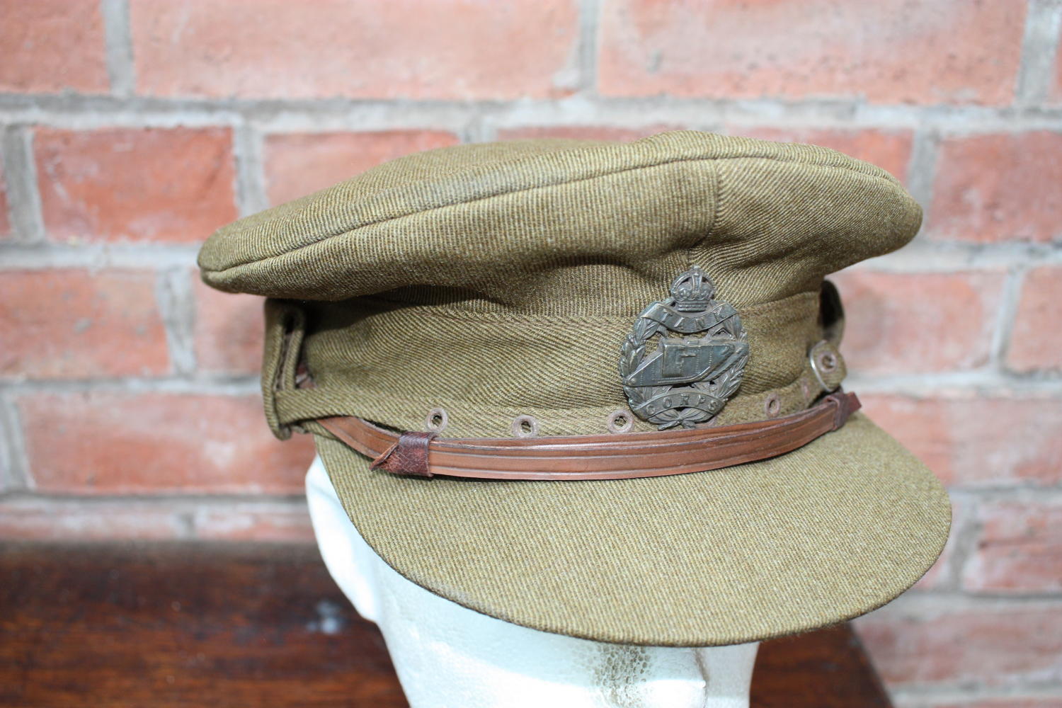 WW1 BRITISH TANK CORPS OFFICER'S ‘COR BLIMEY’ CAP