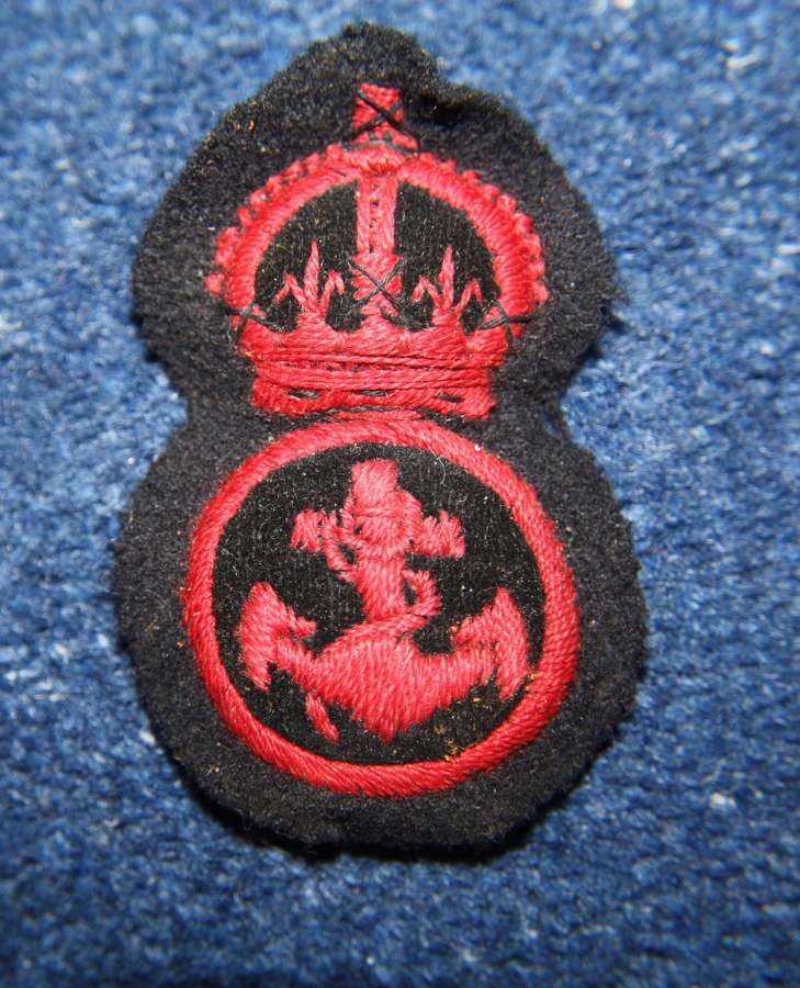 WW1 / WW2 Royal Navy Embroidered Ratings cap badge