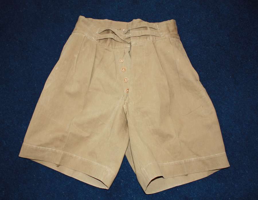 WW2 British Officers Khaki Drill KD Shorts