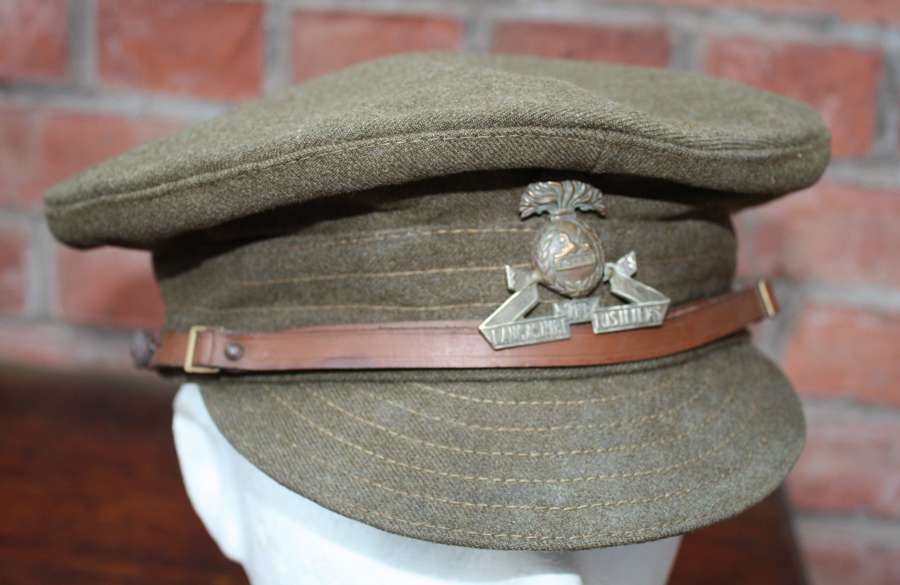 BRITISH 1918 DATED WW1 OTHER RANKS WOOL TRENCH CAP LANCASHIRE FUSILIER