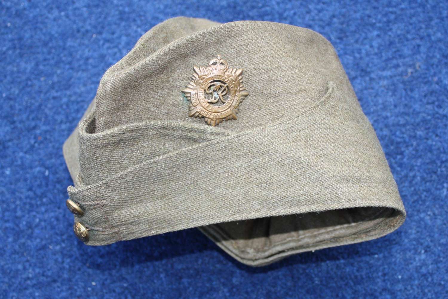 1942 Dated British Army Khaki Side Cap