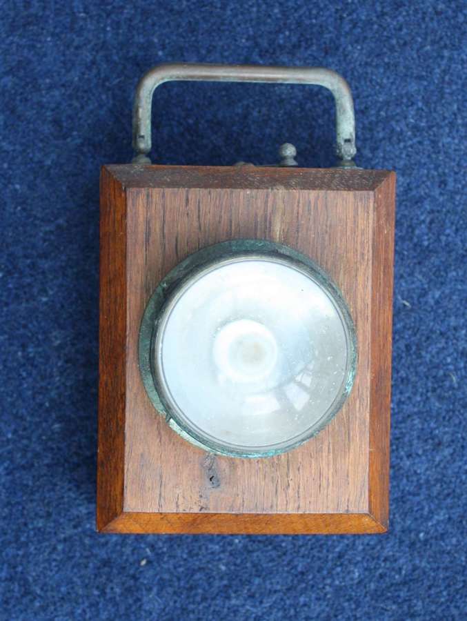 WW1 British Army Officers 'Ever ready' Wooden Trench lamp W.D.