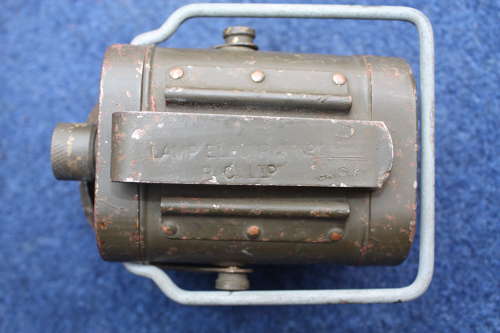 WW2 British Army Khaki Green Electric Lamp. R.C. Ltd.