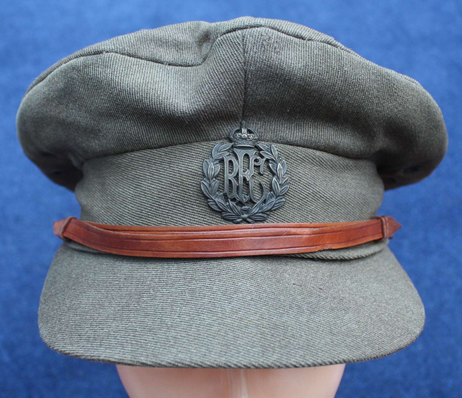RFC WW1 BRITISH OFFICERS FLOPPY STYLE TRENCH CAP KILLED IN ACTION