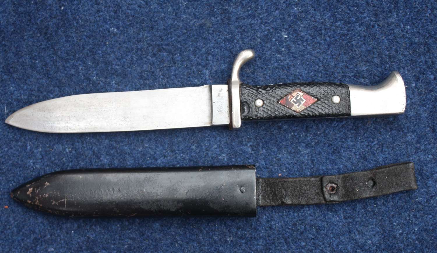 Hitler Youth (H.J.) Knife & Scabbard.