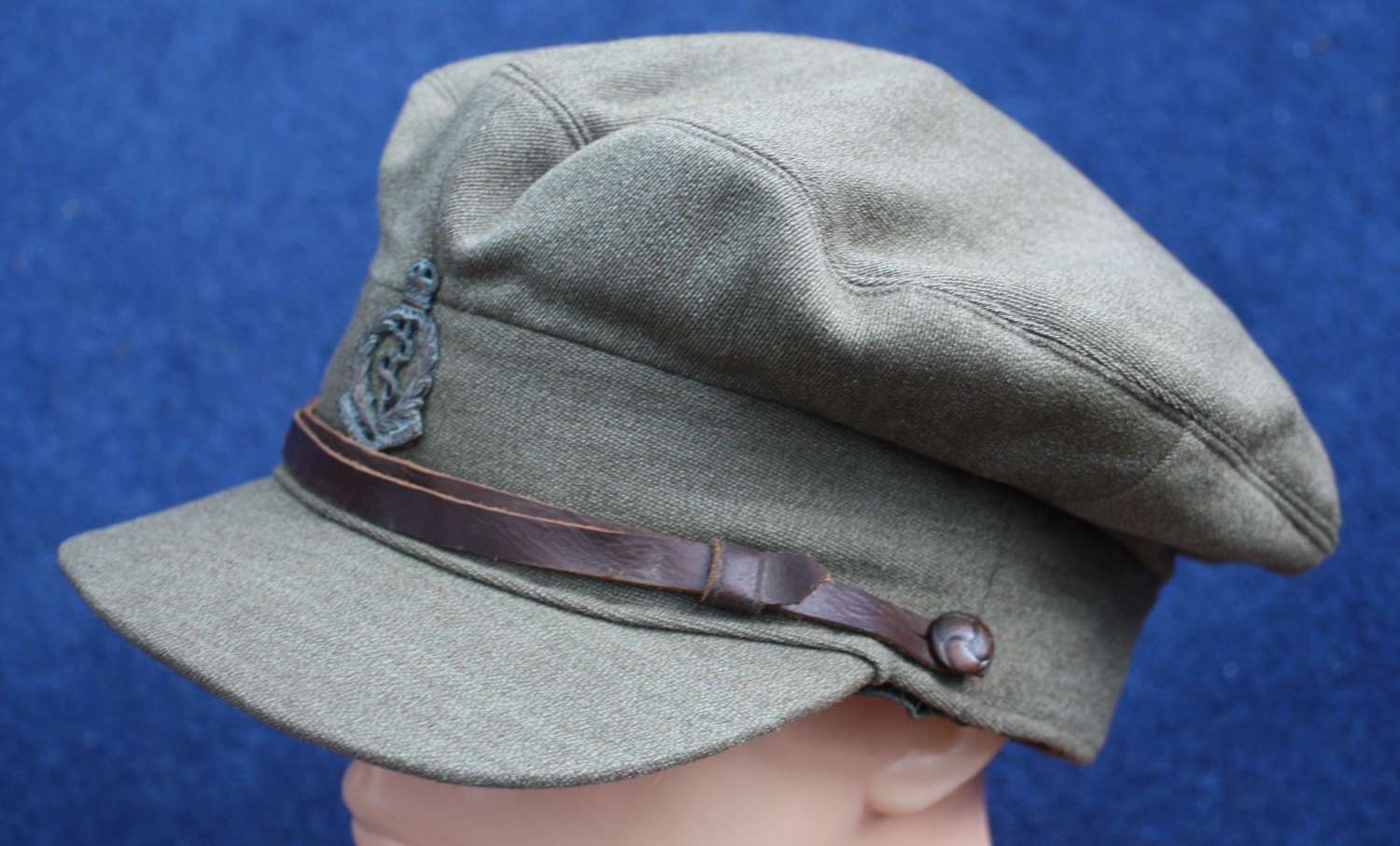 WW1 British Officers Named Floppy Style Khaki Cap: Army Medical Corps