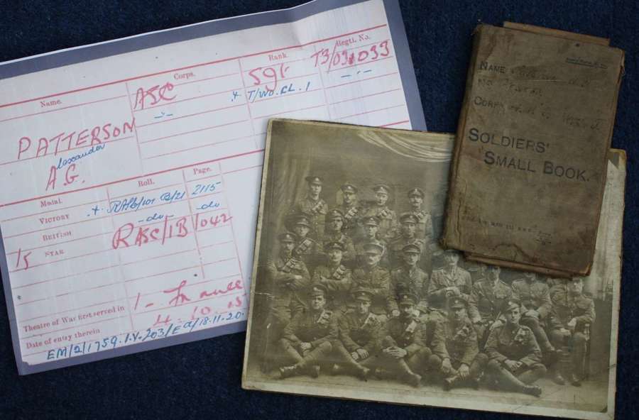 WW1 British Army Pay Book: ASC Alexander Patterson 36th Division !