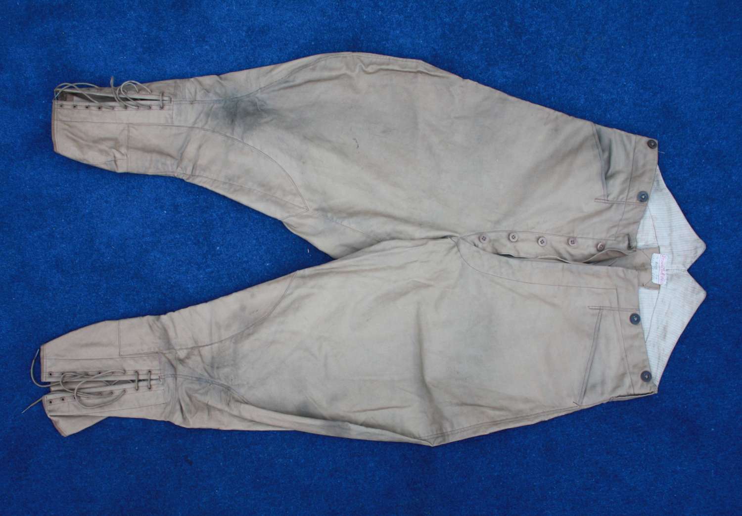 1917 Dated British Army Officers Khaki Drill Breeches