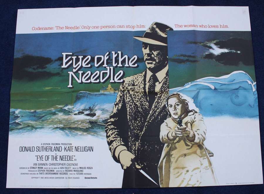 Original 40 x 30 inches Movie/ Film Poster: Eye of the Needle