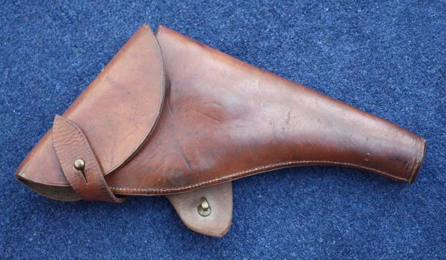 WW1 British Army Officers Leather Webley Revolver Holster