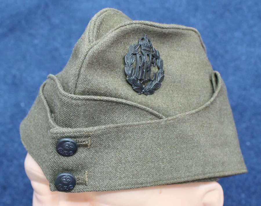 RFC WW1 Officers Royal Flying Corps Khaki Side Cap