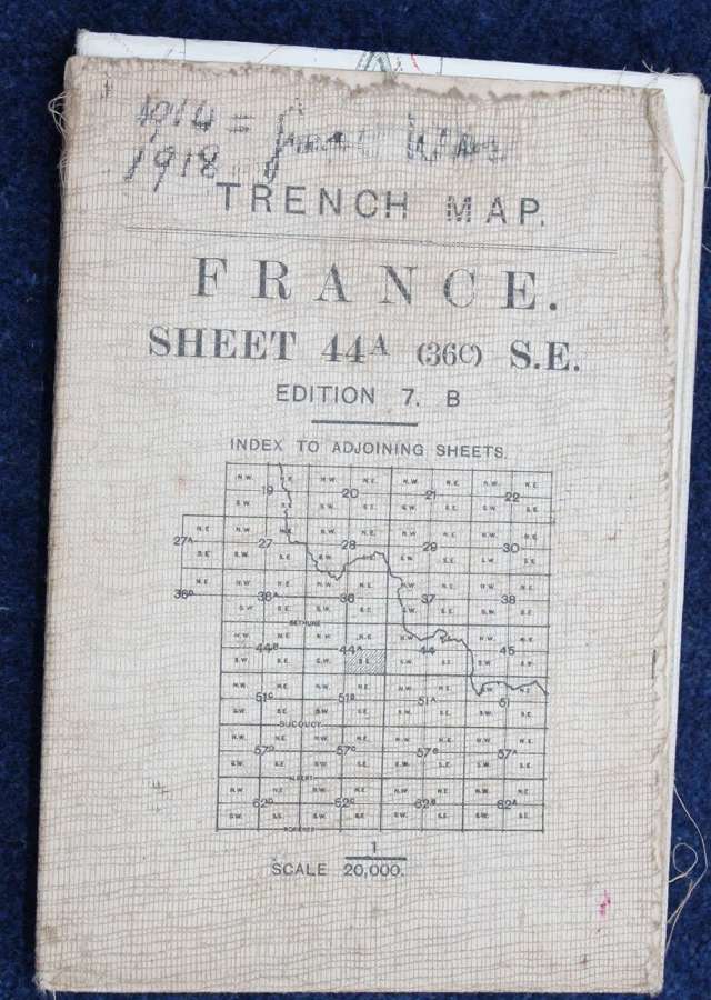 WW1 British Army Trench Map Douai, France. 1:20,000 November 1917.