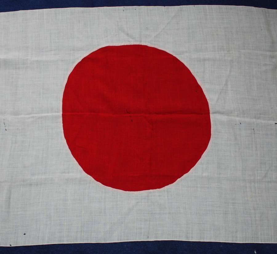 WW2 Japanese Large 'Meatball Flag'. Measures 74" x 36".